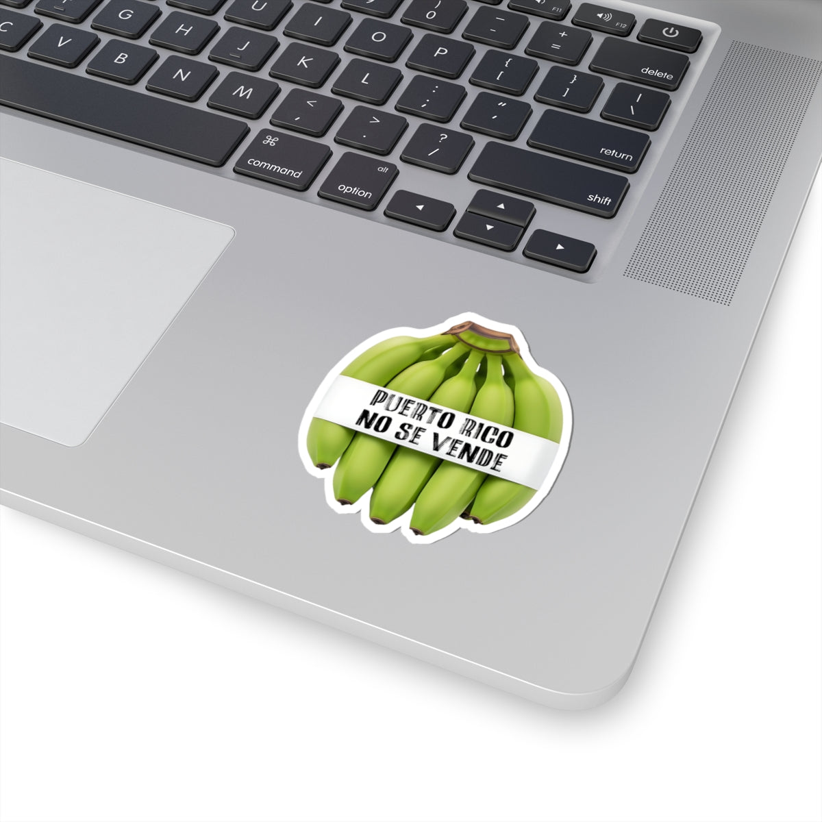 “Puerto Rico No Se Vende” – Plantain Kiss-Cut Sticker | Cultural Pride, Tropical Art, Laptop & Water Bottle Decal