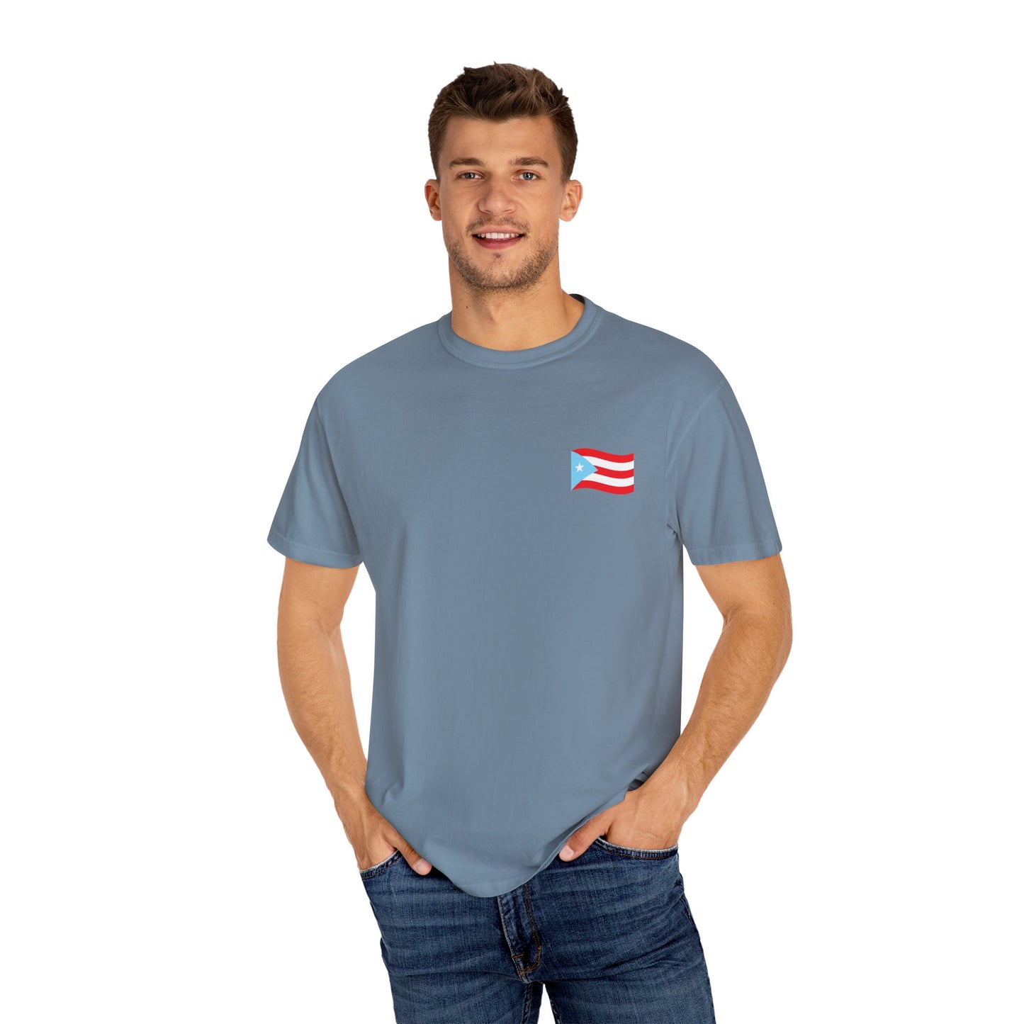 Boricua Pride T-Shirt | Unisex Garment-Dyed Tee, Puerto Rican Flag Shirt, Cultural Heritage Gift, Festival Wear, Casual Everyday Style