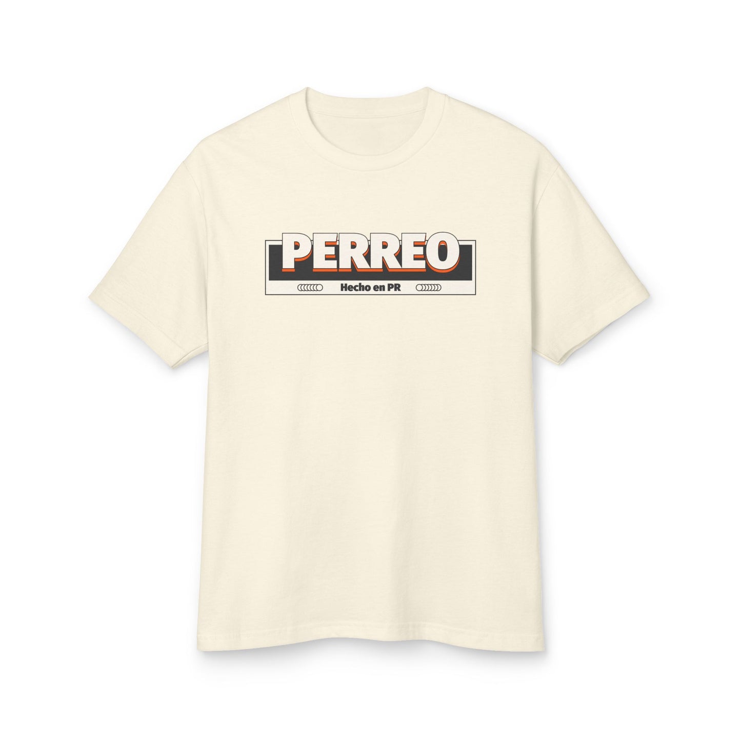 Retro Perreo T-Shirt – “Hecho en Puerto Rico” – Unisex Heavyweight Tee, Island Streetwear, Limited Drop