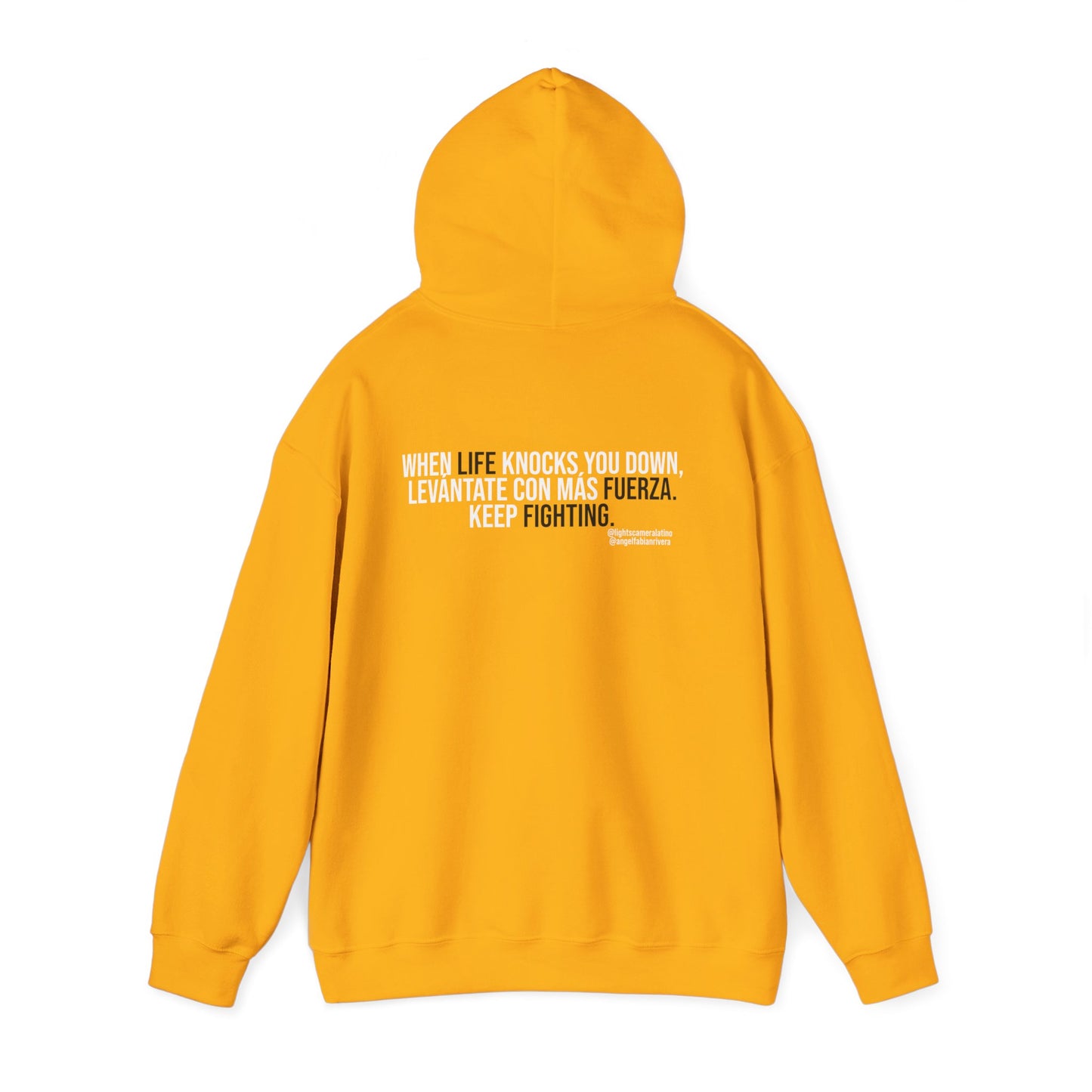 Special Edition Hoodie – “Levántate con más fuerza” | Angel Fabián Rivera Signature Hoodie, Motivational Streetwear, Cozy Unisex Fit