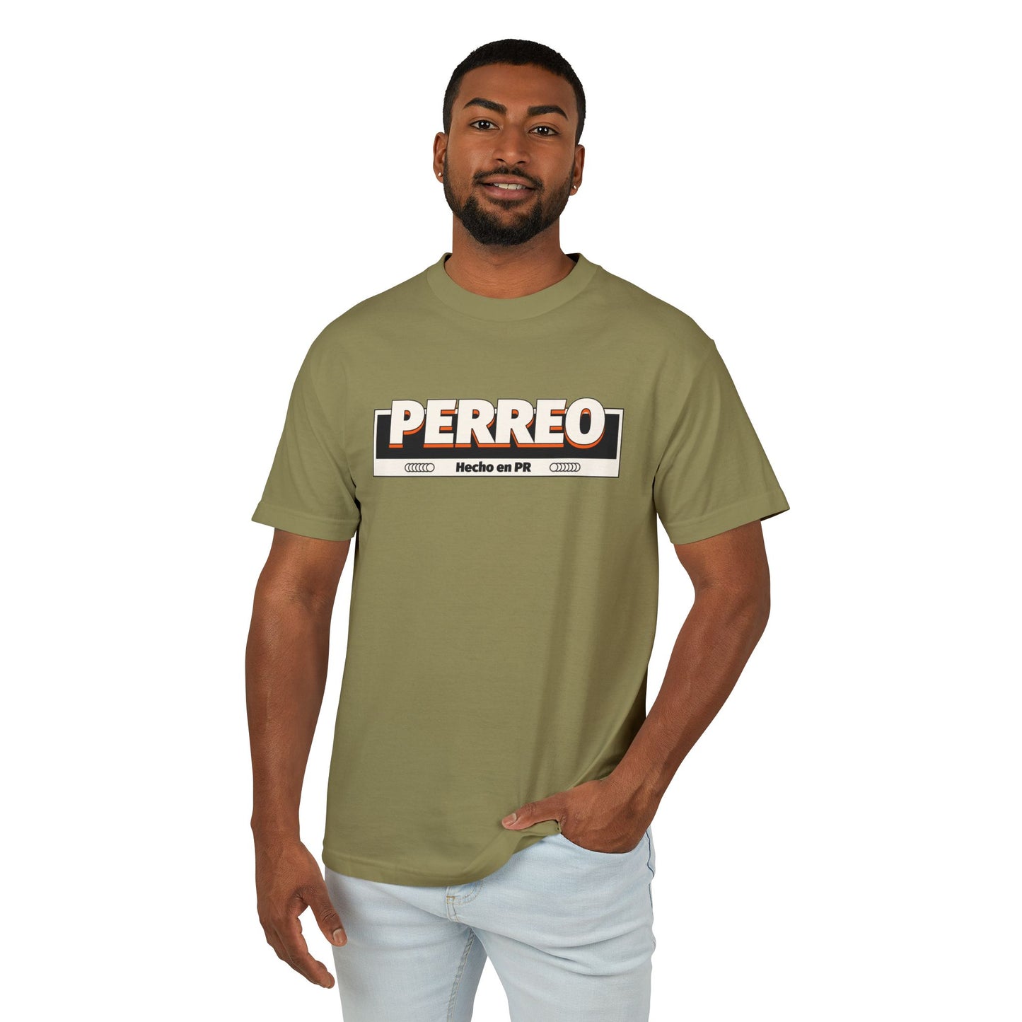 Retro Perreo T-Shirt – “Hecho en Puerto Rico” – Unisex Heavyweight Tee, Island Streetwear, Limited Drop