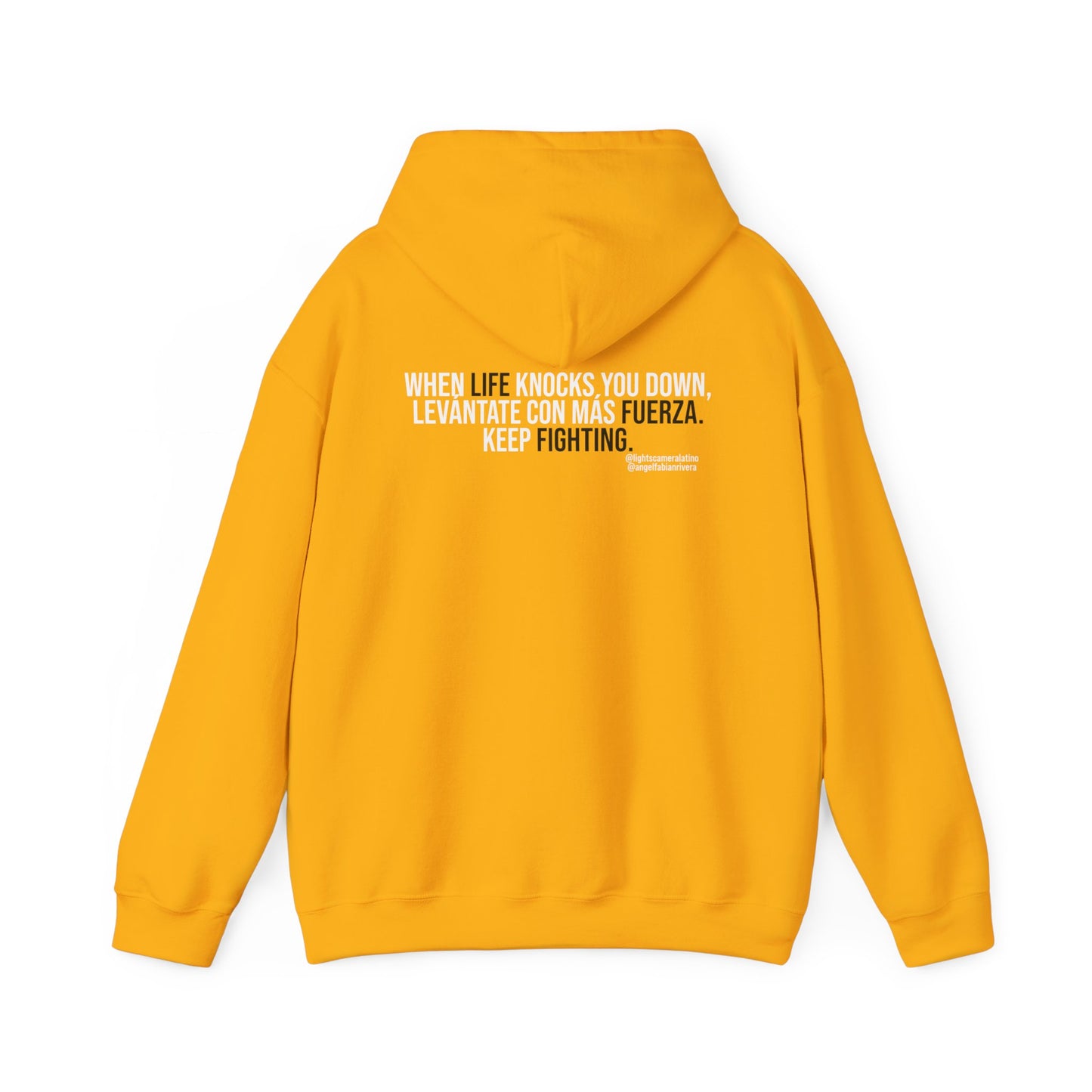 Special Edition Hoodie – “Levántate con más fuerza” | Angel Fabián Rivera Signature Hoodie, Motivational Streetwear, Cozy Unisex Fit