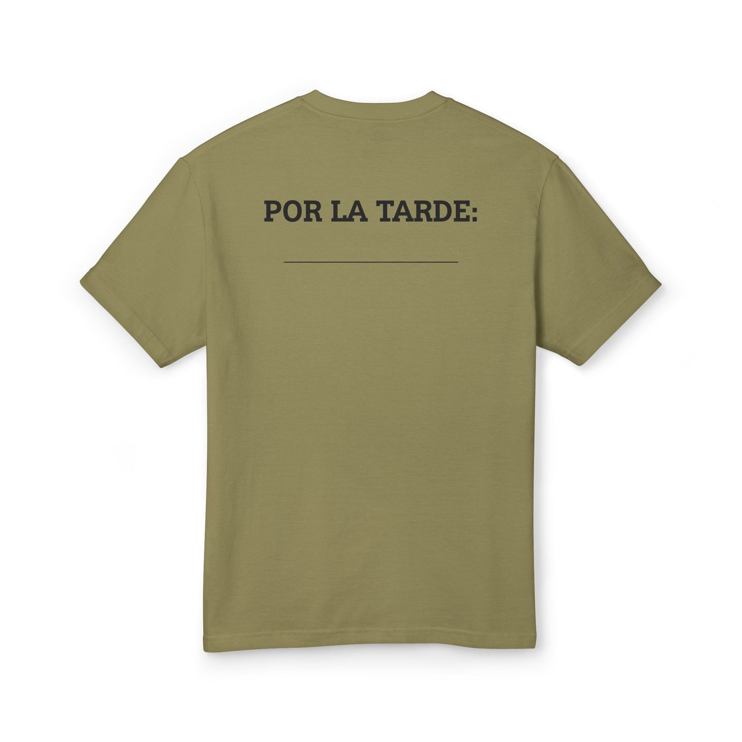 “Por la Mañana: Café” Tee – Fill-in-the-Blank Shirt, Fun Unisex Cotton Tee, Latiné Vibes, Coffee Culture Gift