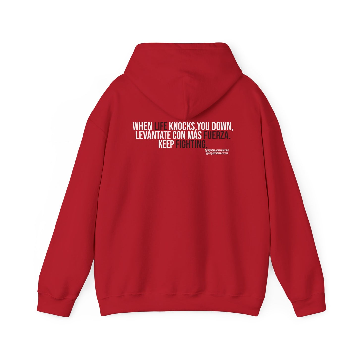 Special Edition Hoodie – “Levántate con más fuerza” | Angel Fabián Rivera Signature Hoodie, Motivational Streetwear, Cozy Unisex Fit