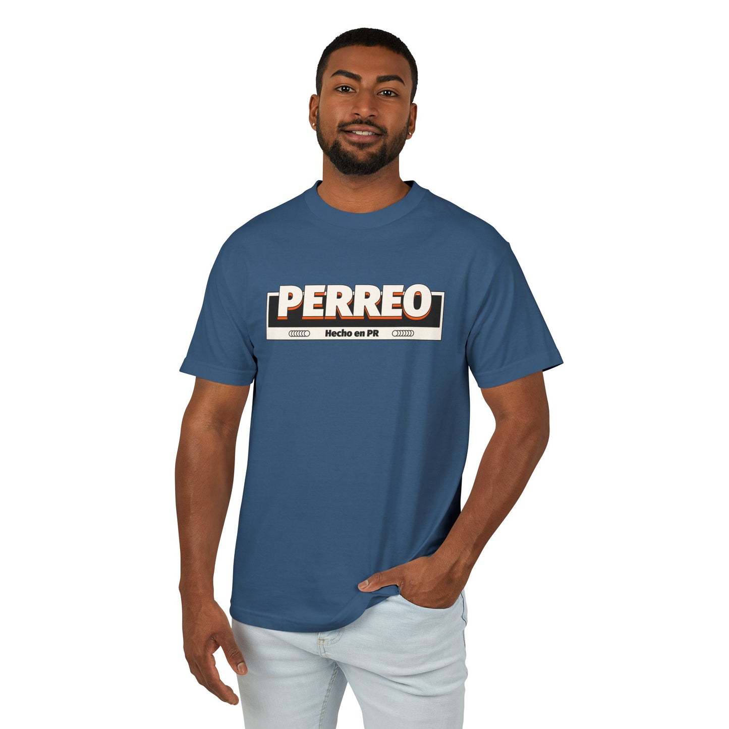 Retro Perreo T-Shirt – “Hecho en Puerto Rico” – Unisex Heavyweight Tee, Island Streetwear, Limited Drop