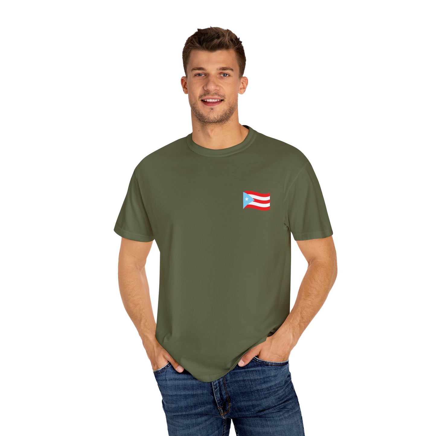 Boricua Pride T-Shirt | Unisex Garment-Dyed Tee, Puerto Rican Flag Shirt, Cultural Heritage Gift, Festival Wear, Casual Everyday Style