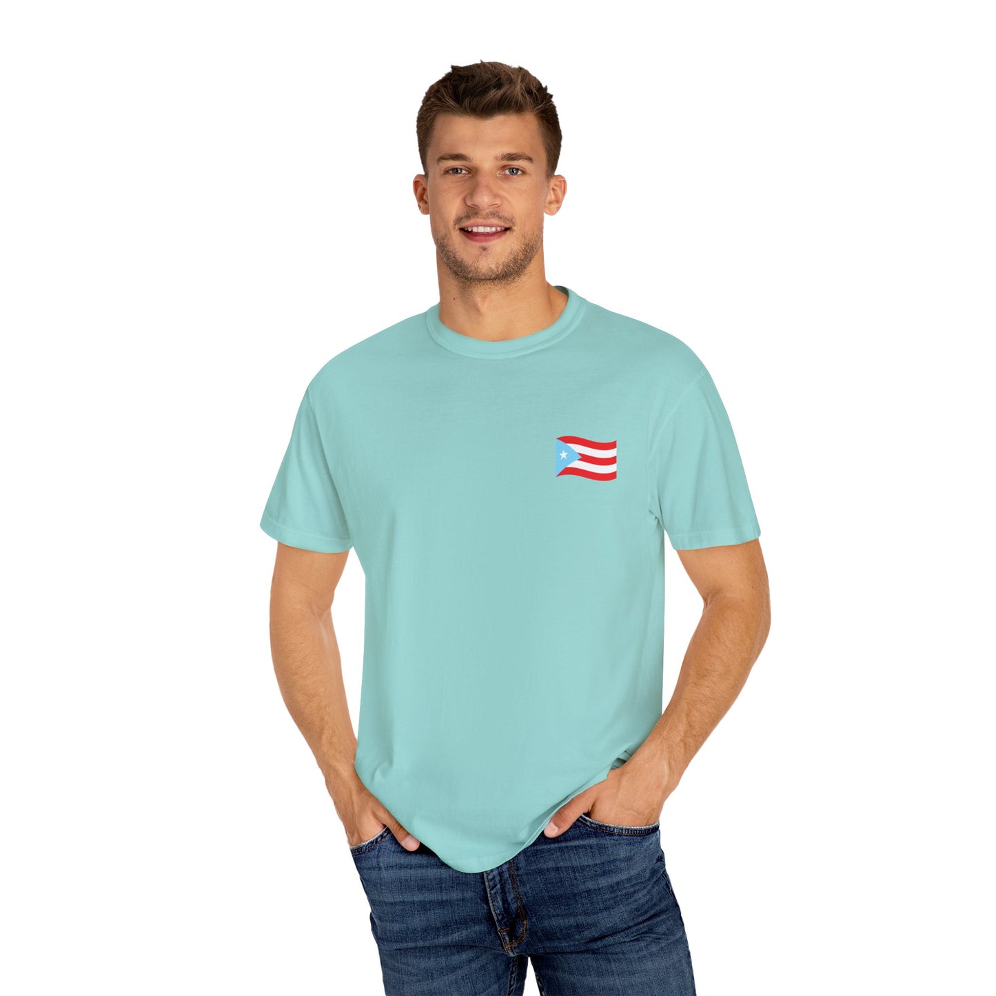 Boricua Pride T-Shirt | Unisex Garment-Dyed Tee, Puerto Rican Flag Shirt, Cultural Heritage Gift, Festival Wear, Casual Everyday Style