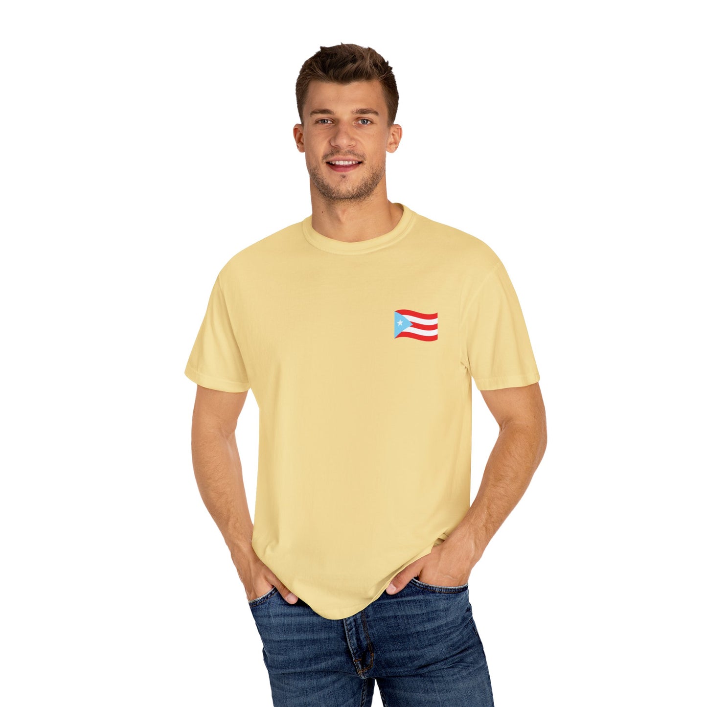 Boricua Pride T-Shirt | Unisex Garment-Dyed Tee, Puerto Rican Flag Shirt, Cultural Heritage Gift, Festival Wear, Casual Everyday Style