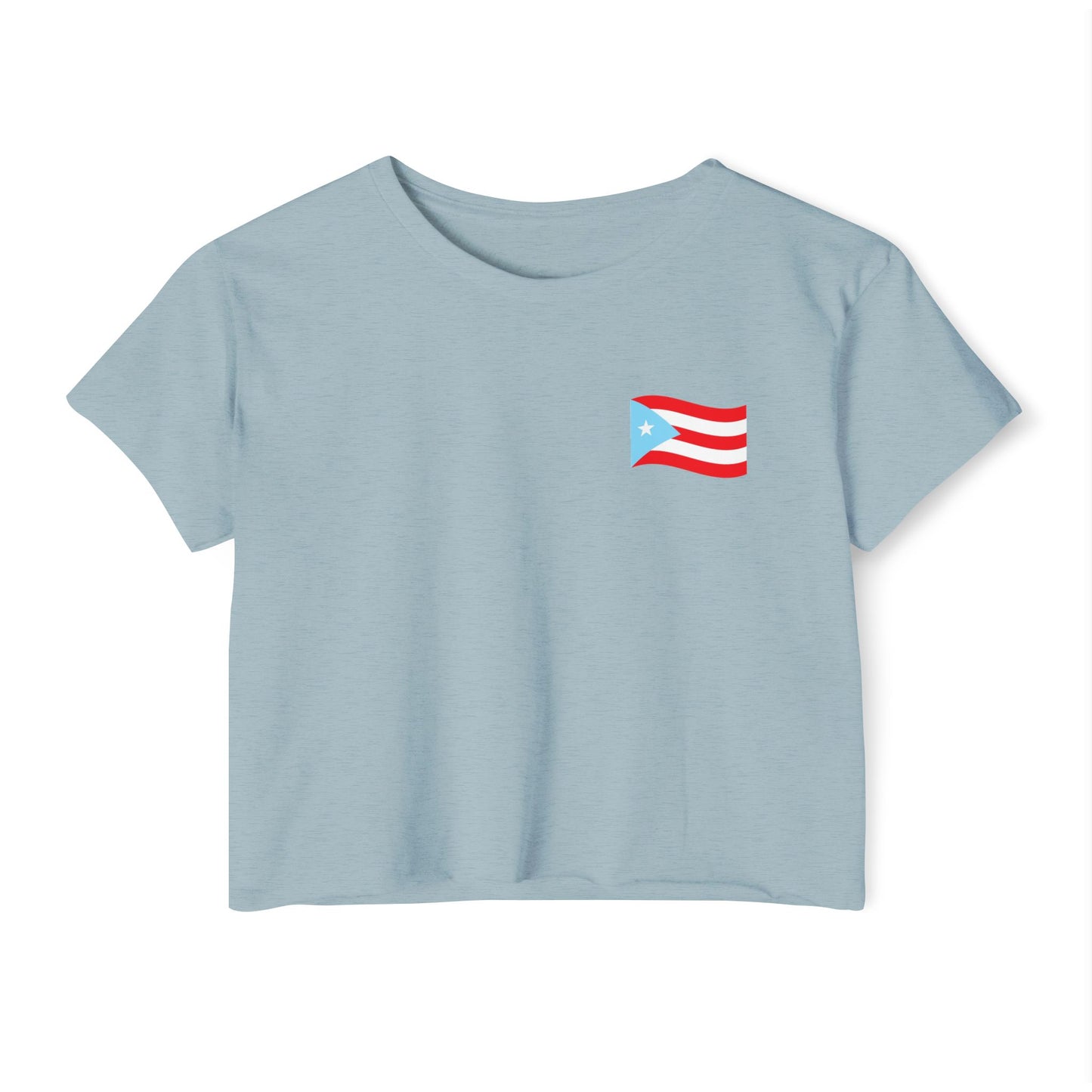Puerto Rican Crop Top – “Sería Boricua Aunque Naciera en la Luna” | Festival Wear, Latinx Heritage Apparel, Culture with Style