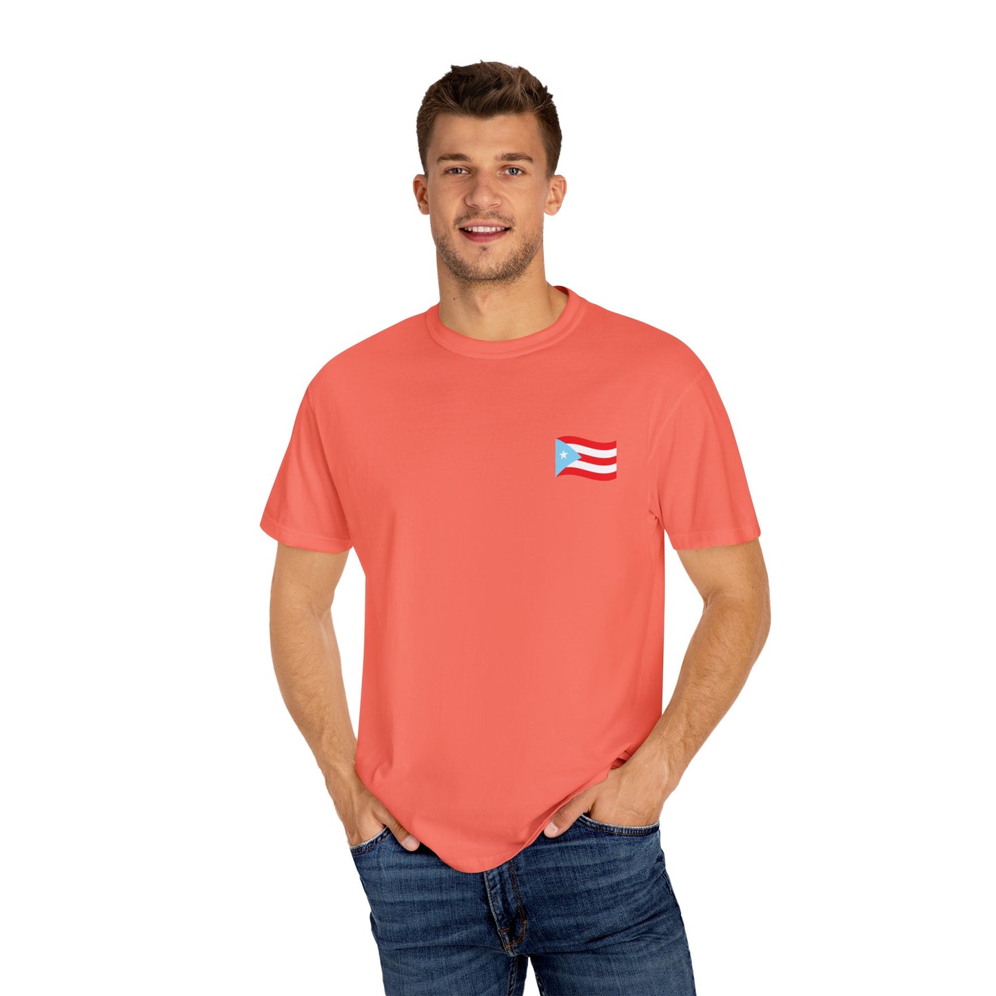 Boricua Pride T-Shirt | Unisex Garment-Dyed Tee, Puerto Rican Flag Shirt, Cultural Heritage Gift, Festival Wear, Casual Everyday Style