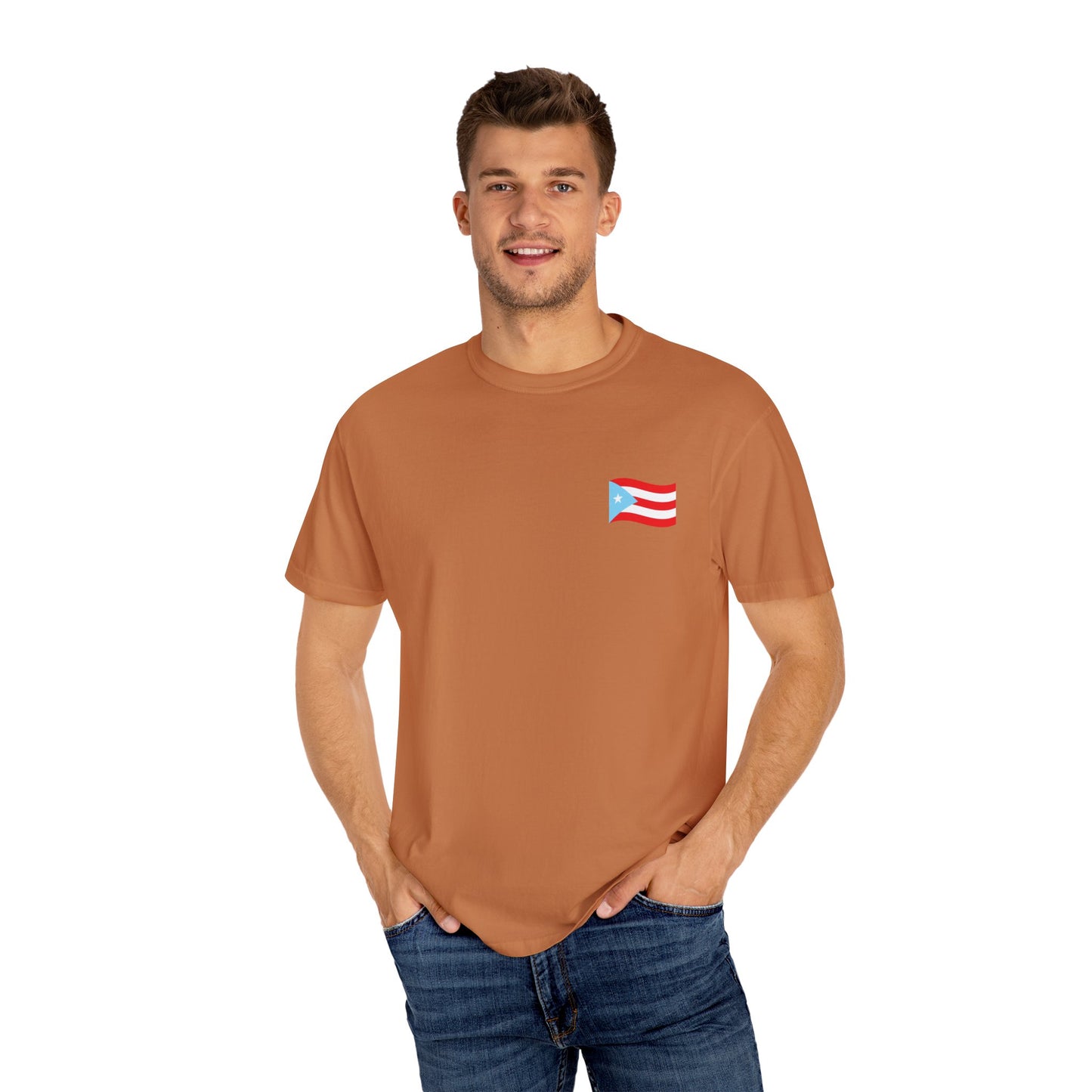 Boricua Pride T-Shirt | Unisex Garment-Dyed Tee, Puerto Rican Flag Shirt, Cultural Heritage Gift, Festival Wear, Casual Everyday Style