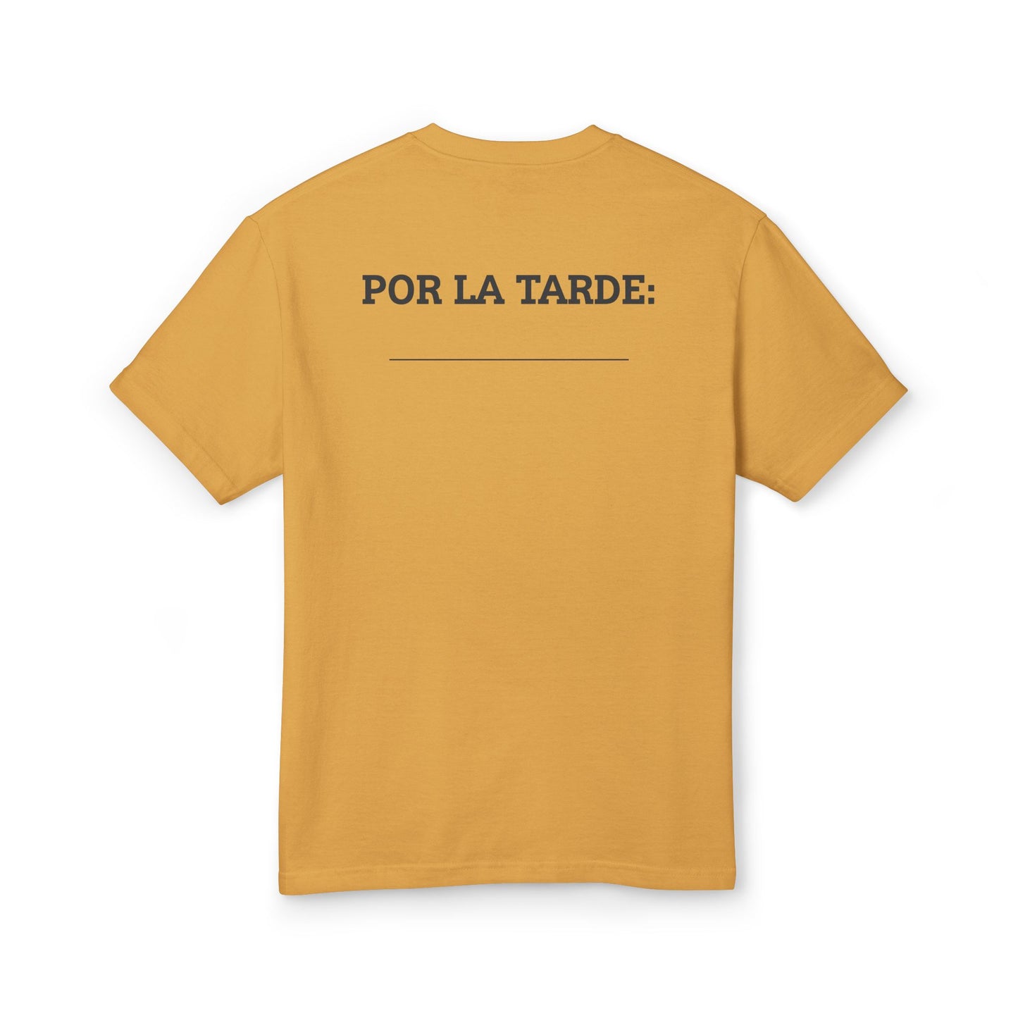 “Por la Mañana: Café” Tee – Fill-in-the-Blank Shirt, Fun Unisex Cotton Tee, Latiné Vibes, Coffee Culture Gift