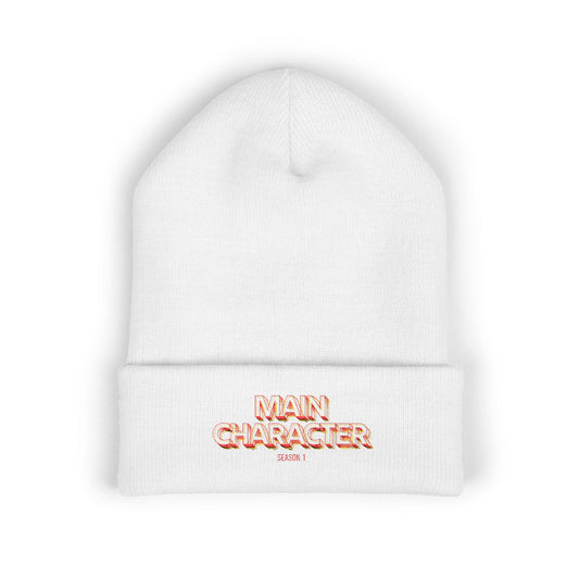 Main Character Embroidered Cuffed Beanie