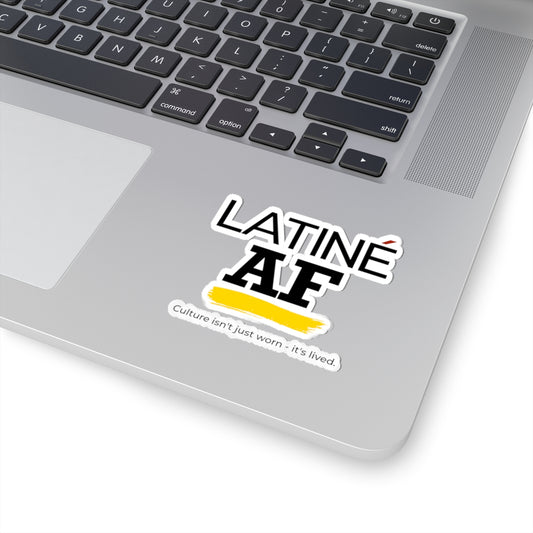 Latiné AF Sticker – Fun Kiss-Cut Laptop Decal, Bold Personality Art, Custom Gift, Unique Party Favor