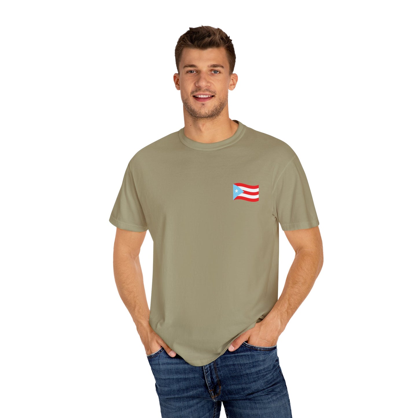 Boricua Pride T-Shirt | Unisex Garment-Dyed Tee, Puerto Rican Flag Shirt, Cultural Heritage Gift, Festival Wear, Casual Everyday Style