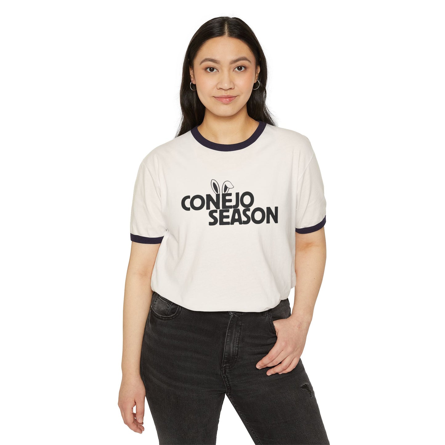 Conejo Season Ringer T‑Shirt — Retro Bunny Graphic Tee