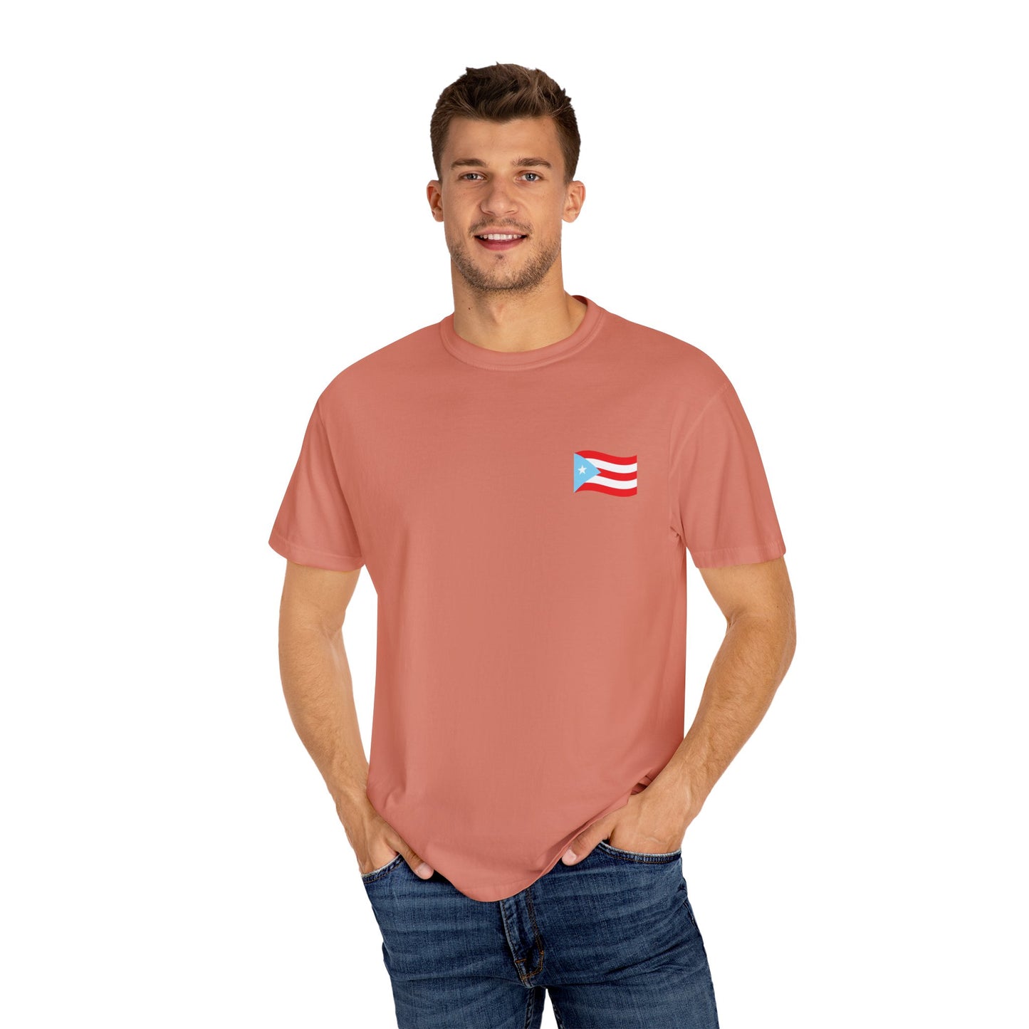 Boricua Pride T-Shirt | Unisex Garment-Dyed Tee, Puerto Rican Flag Shirt, Cultural Heritage Gift, Festival Wear, Casual Everyday Style