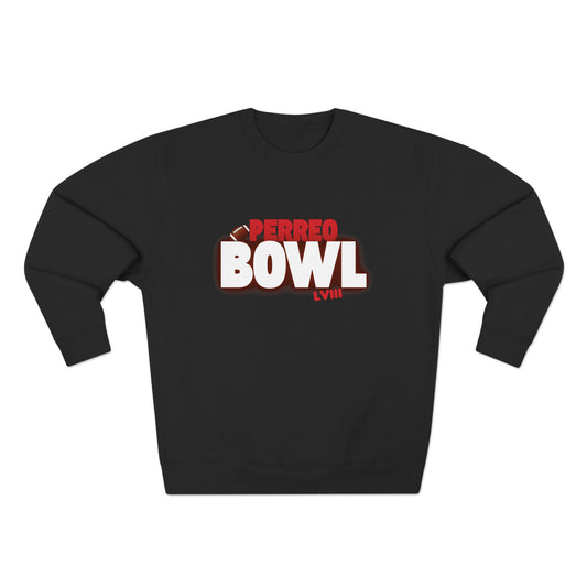 Perreo Bowl Crewneck Sweatshirt — Bold Retro Flame Graphic