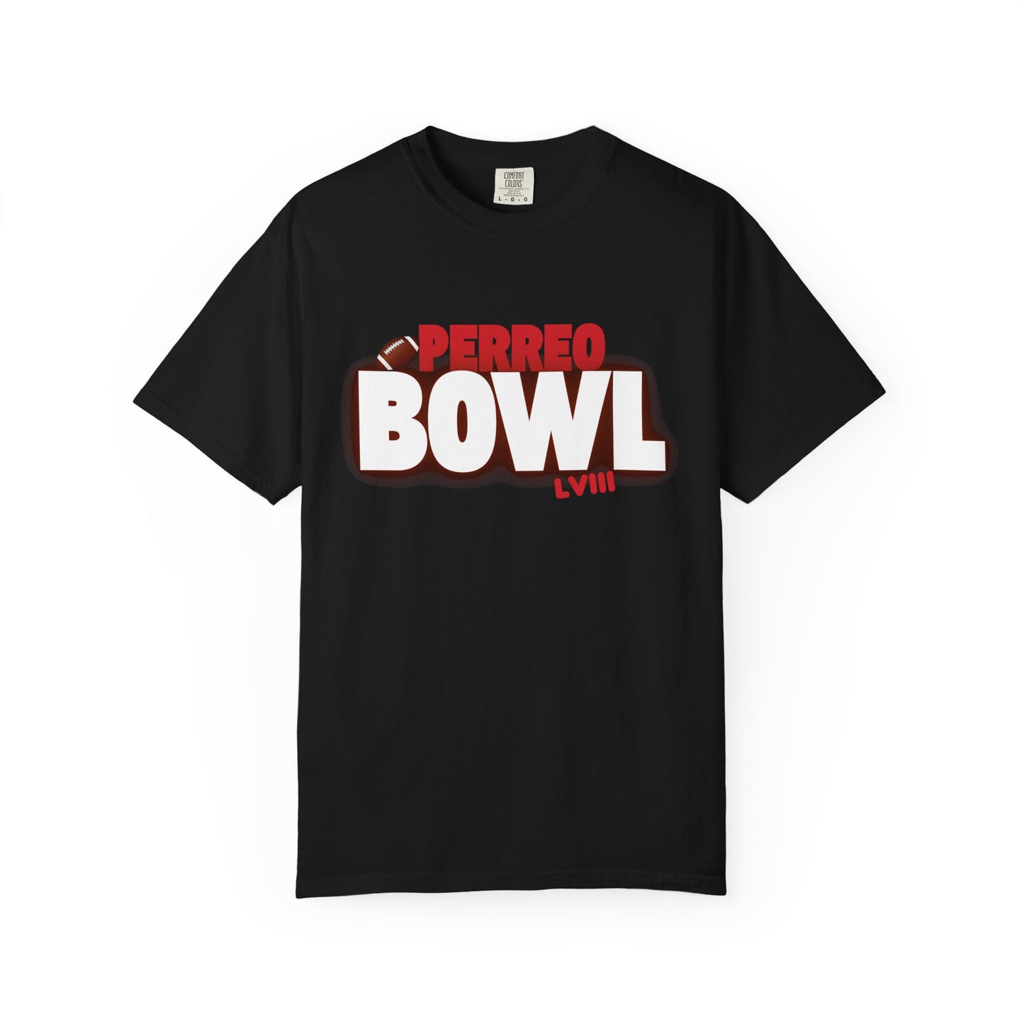 Perreo Bowl in Production T-Shirt - Minimal Black Graphic Tee