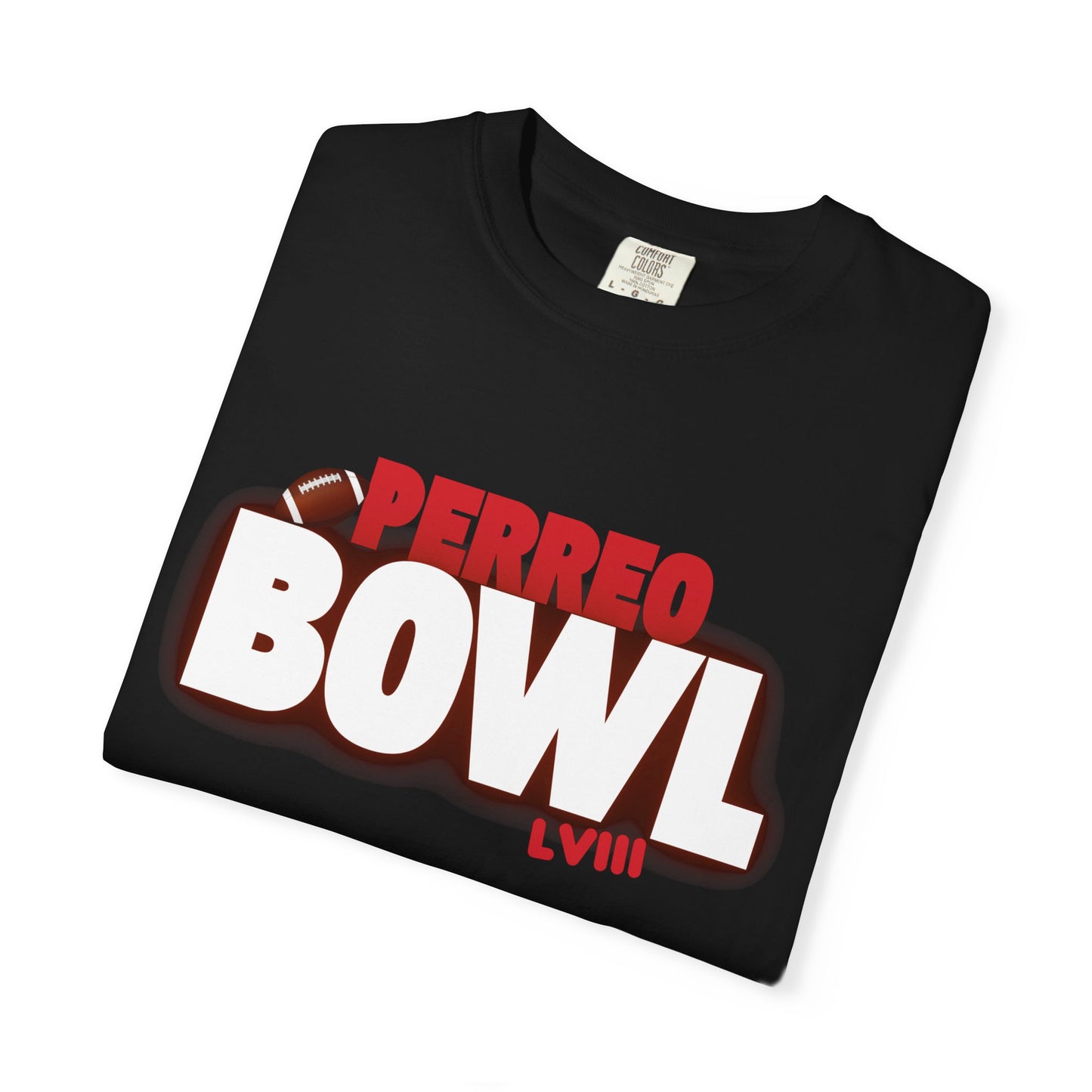 Perreo Bowl in Production T-Shirt - Minimal Black Graphic Tee