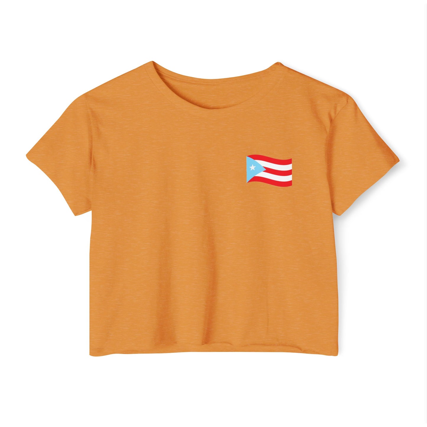 Puerto Rican Crop Top – “Sería Boricua Aunque Naciera en la Luna” | Festival Wear, Latinx Heritage Apparel, Culture with Style