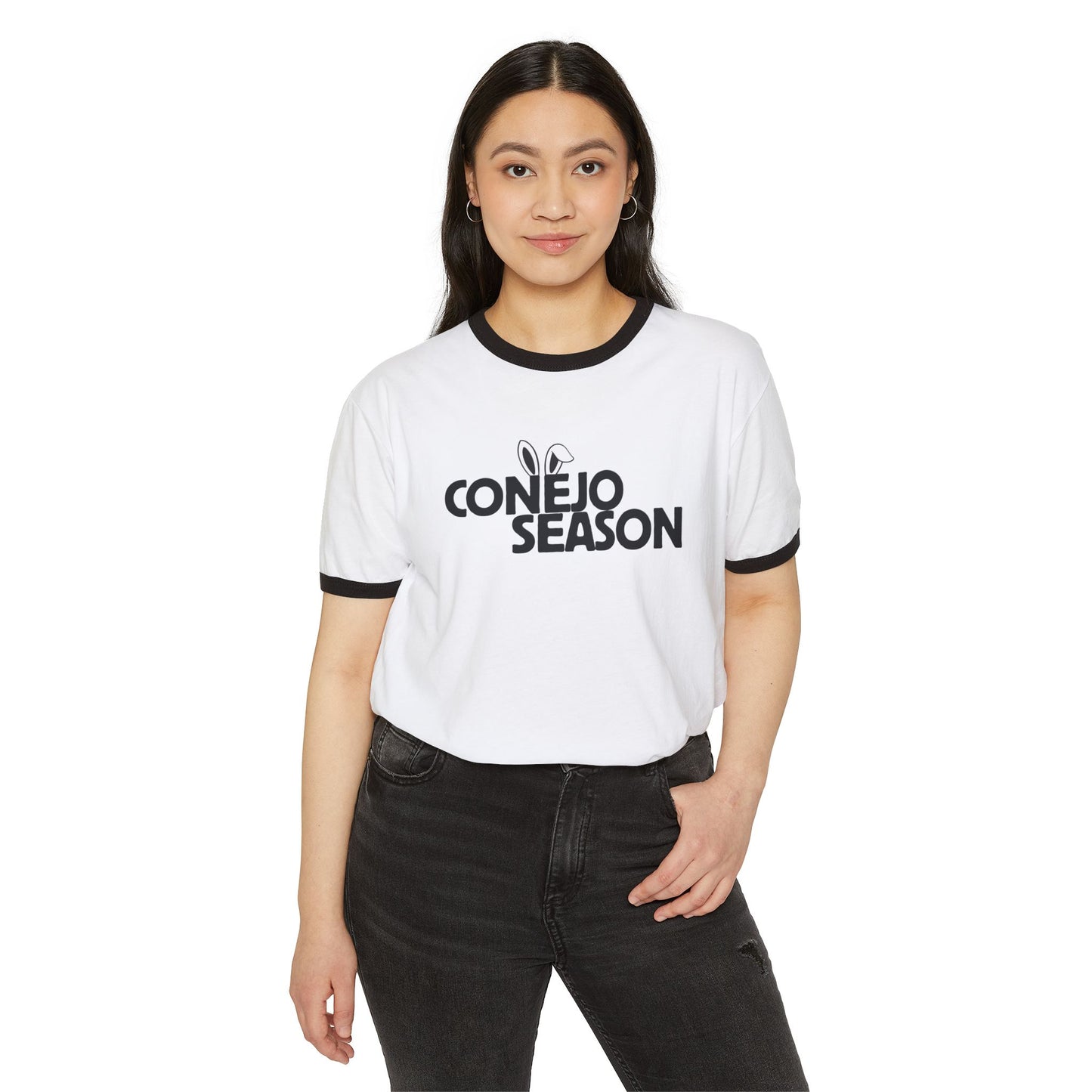 Conejo Season Ringer T‑Shirt — Retro Bunny Graphic Tee