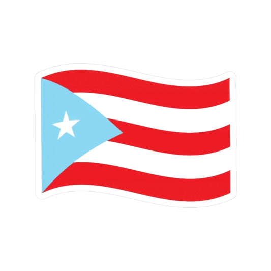 Puerto Rican Flag Sticker – Kiss-Cut Vinyl Decal | Cultural Pride, Laptop & Bottle Decor, Patriotic Boricua Gift