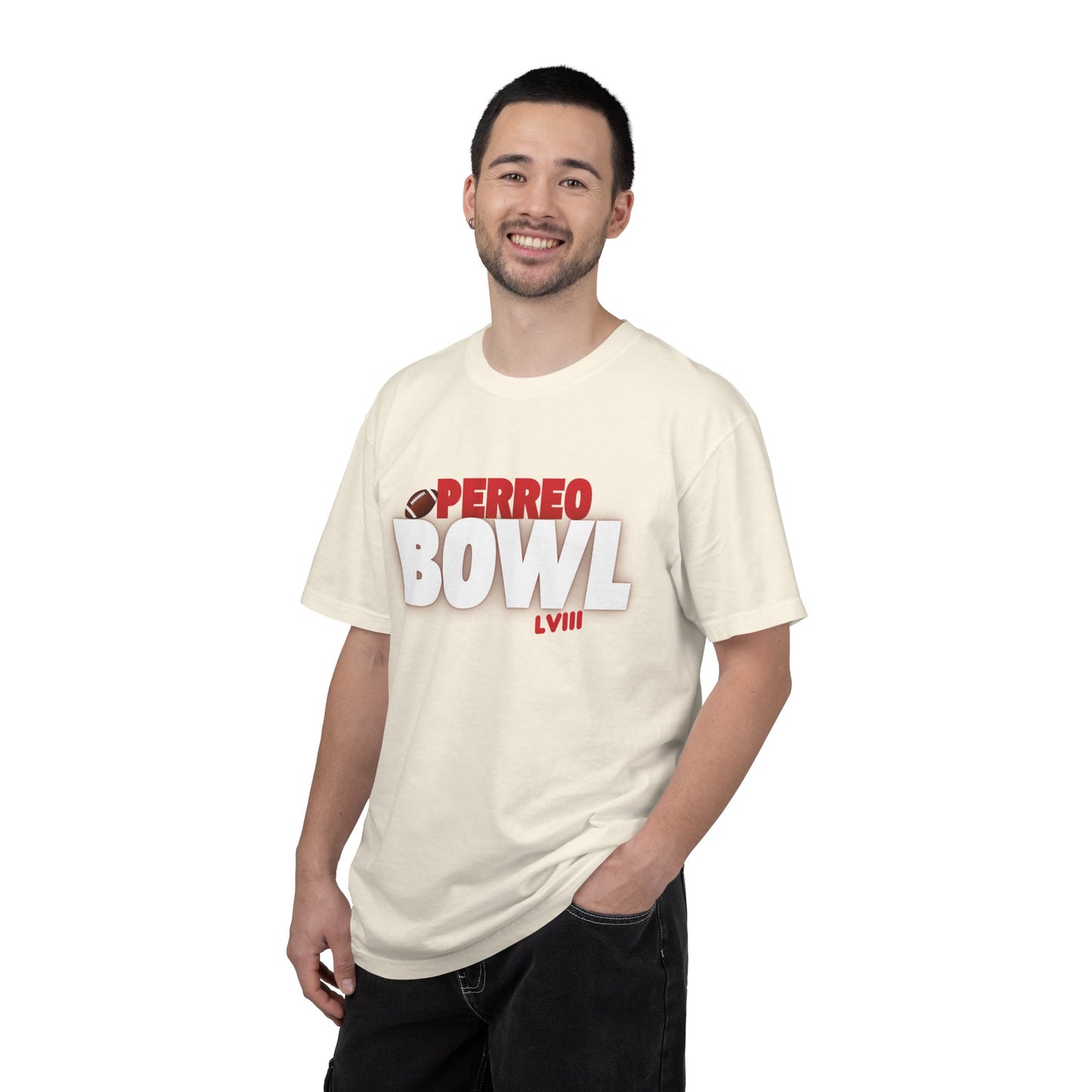 Perreo Bowl in Production T-Shirt - Minimal Black Graphic Tee