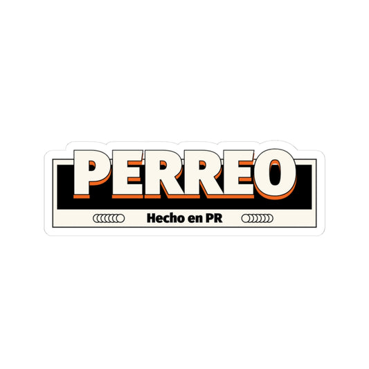 ‘Perreo Hecho en PR’ Kiss-Cut Sticker – Reggaetón Culture Decal, Puerto Rico Pride, Laptop & Bottle Decor, Island Vibes